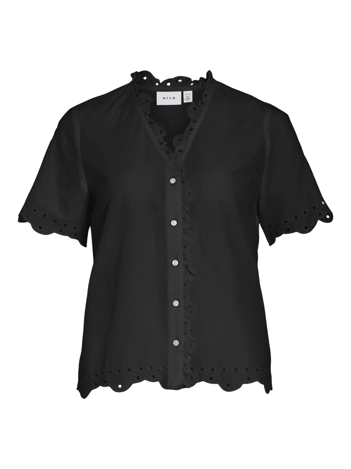 VIANGLASSI Shirt - Black Beauty - VERO MODA & VILA Bergvik